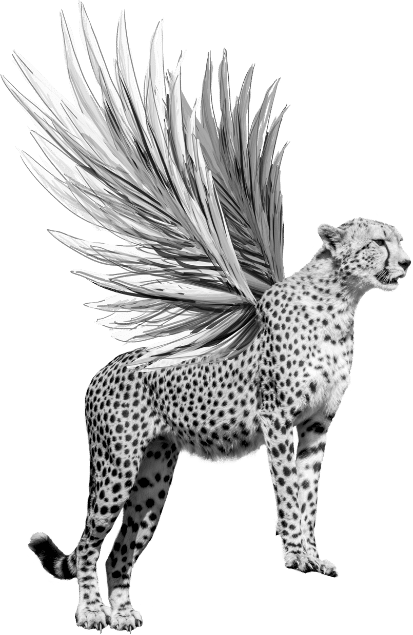 Guépard avec ailes - Créativité et agilité