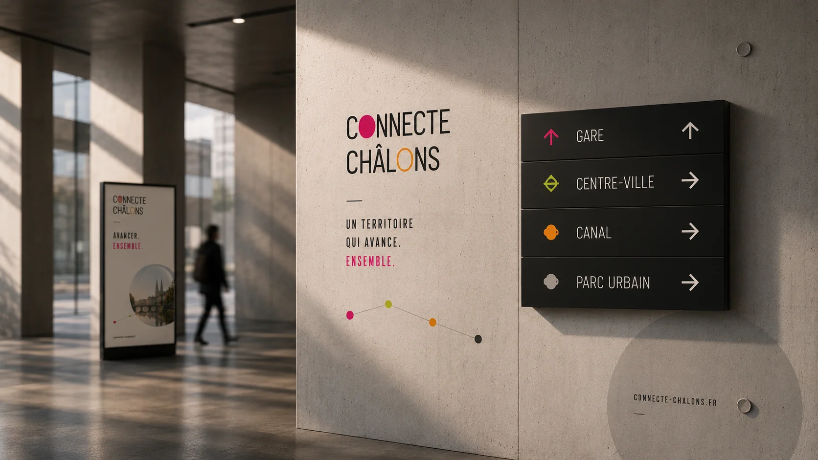 Univers graphique Connecte Châlons, déclinaison